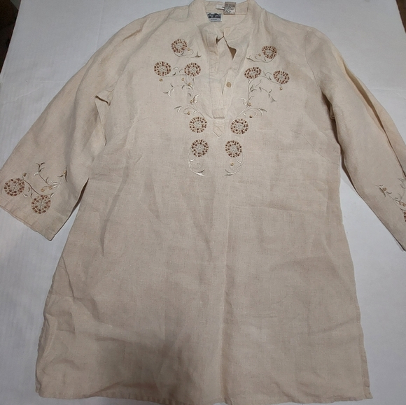 Edward Woman Turnic Shirt Brown Size Medium - Picture 11 of 15